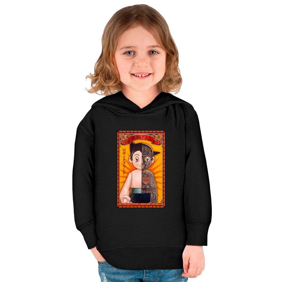 Mighty Atom Brand Matches - Astro Boy - Kids Pullover Hoodies