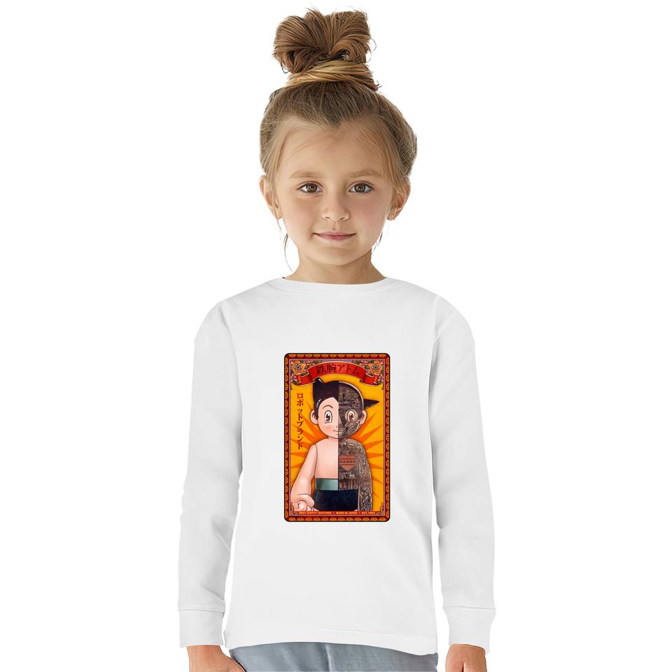 Mighty Atom Brand Matches - Astro Boy -  Kids Long Sleeve T-Shirts