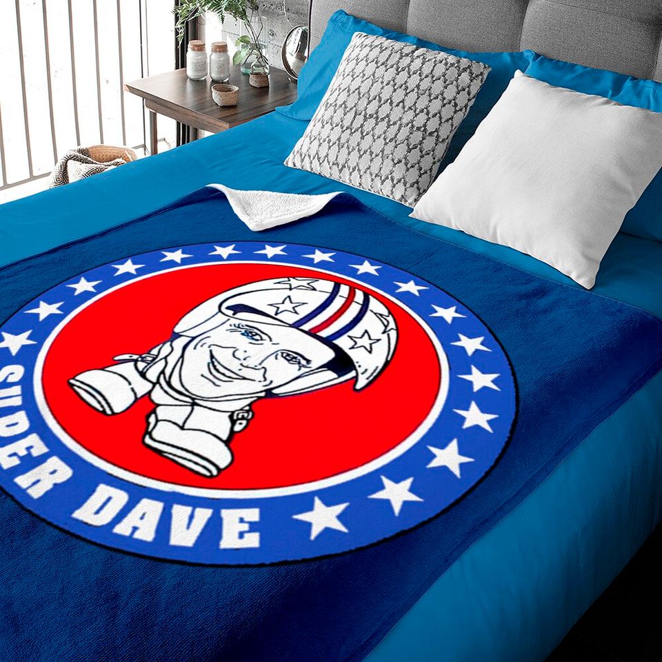Super Dave logo - Super Dave Osborne - Baby Blankets