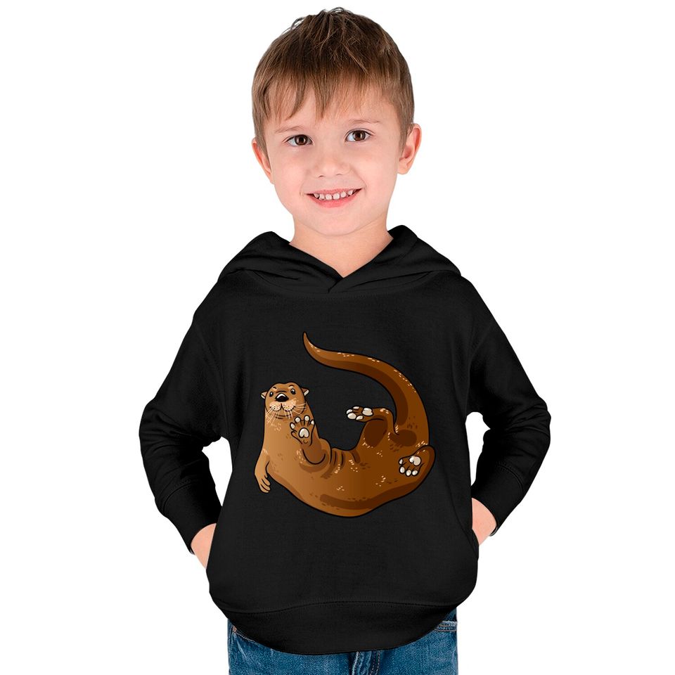 Otter - Otter - Kids Pullover Hoodies