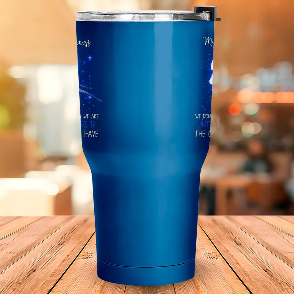 MYOSITIS AWARENESS We don't know how strong Angel Tumblers 30 oz - Myositis Awareness We Dont K - Tumblers 30 oz