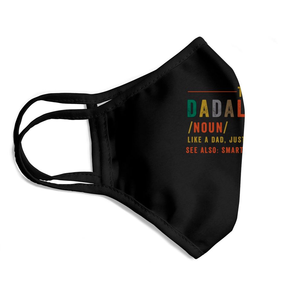 The Dadalorian Father's Day Gift for Dad - The Mandalorian Fathers Day Dadalorian - Face Masks