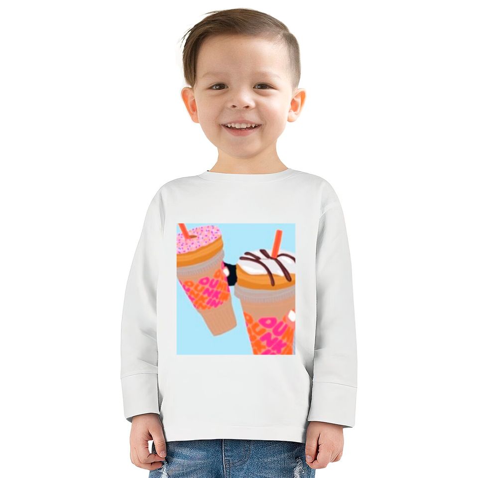 Dunkin’ Donuts phone case - Dunkin Donuts -  Kids Long Sleeve T-Shirts