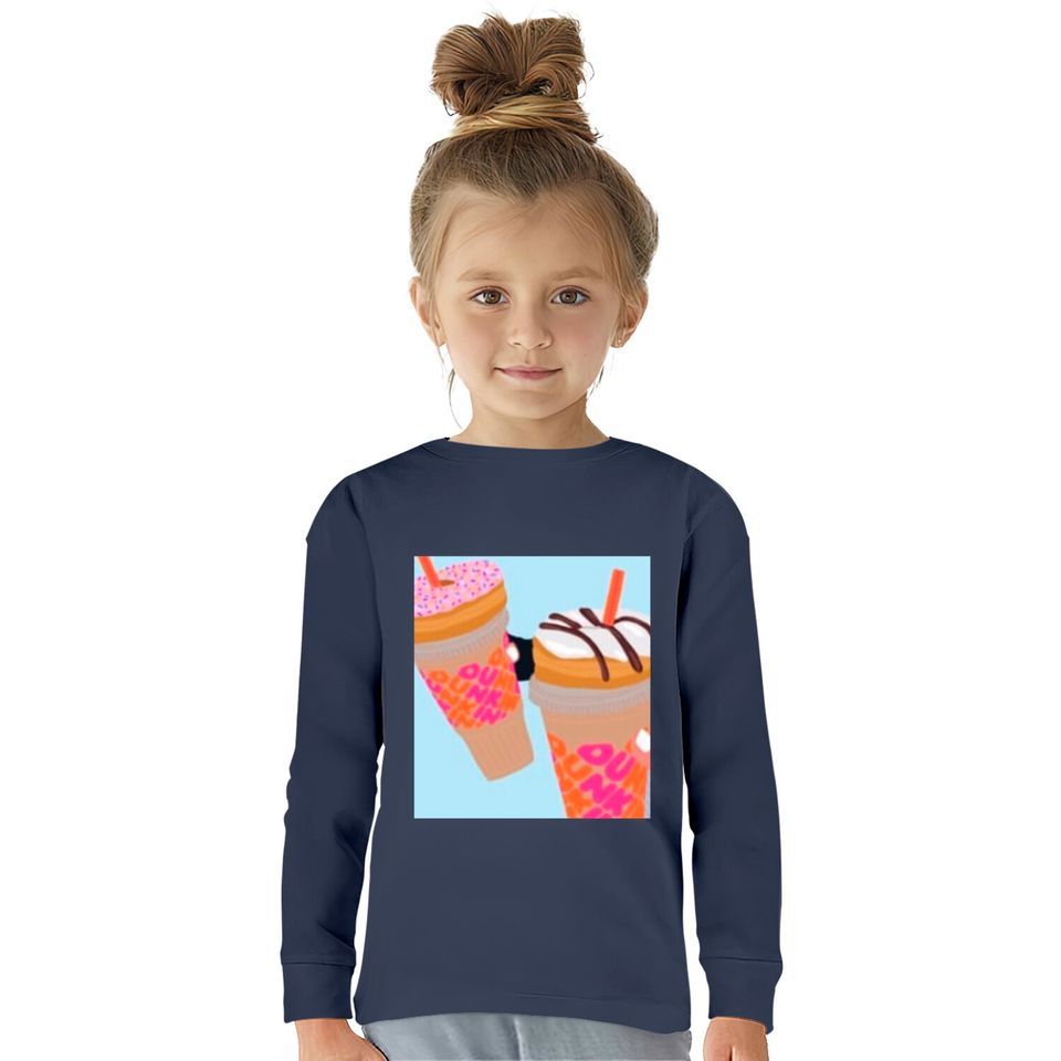 Dunkin’ Donuts phone case - Dunkin Donuts -  Kids Long Sleeve T-Shirts