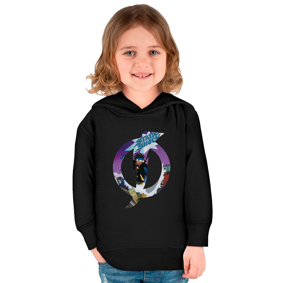 Static Shock Logo - Static Shock - Kids Pullover Hoodies