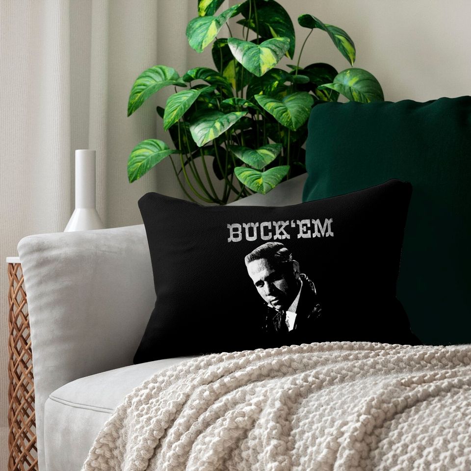 Buck 'Em - Buck Owens - Lumbar Pillows