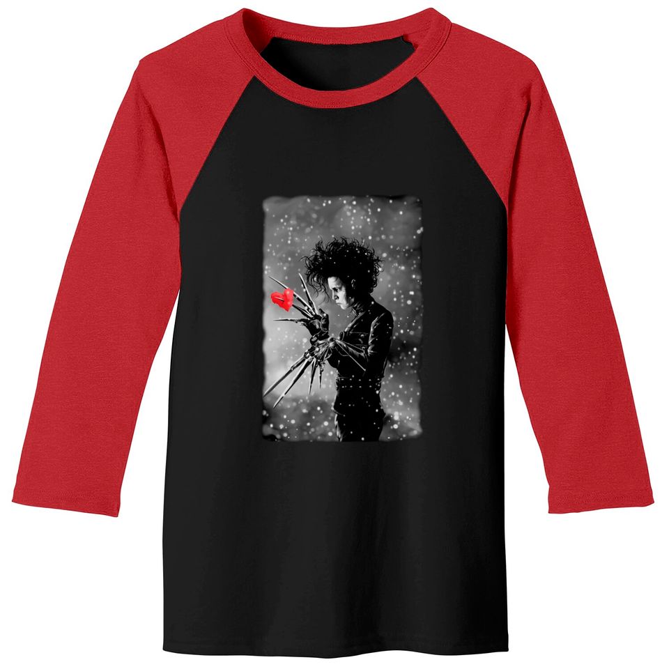 PAPER HEARTS - Edward Scissorhands - Baseball Tees
