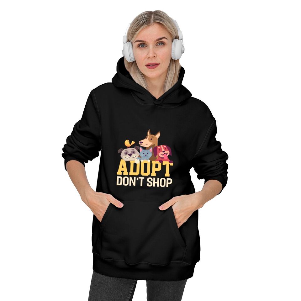 Adopt Dont Shop Funny Animal Rescue Foster - Animal - Hoodies