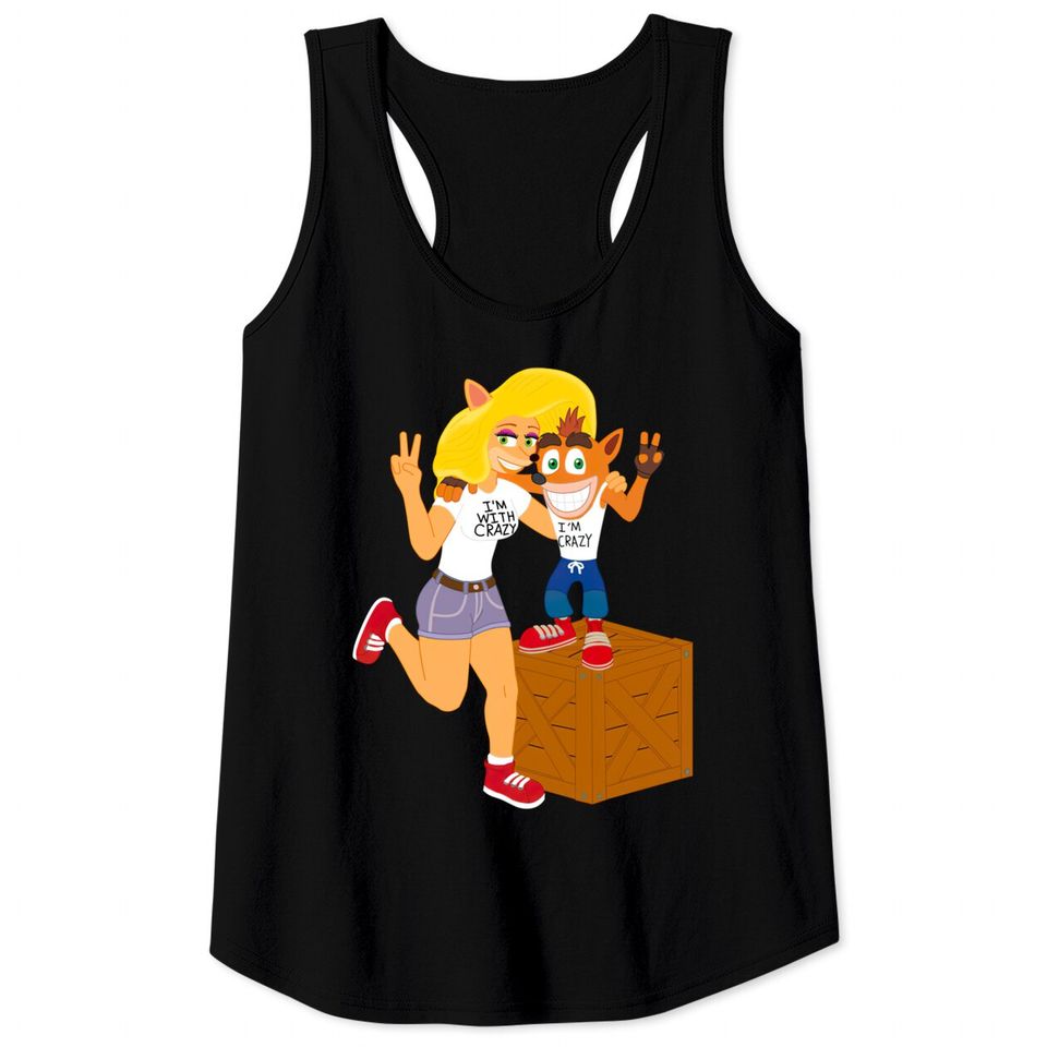 Crash and Tawna Together Again - Crash Bandicoot - Tank Tops