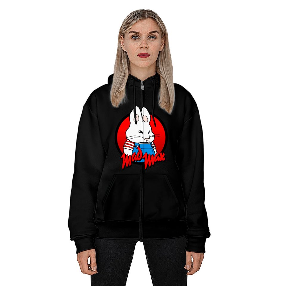 Angry Bunny - Max And Ruby - Zip Hoodies