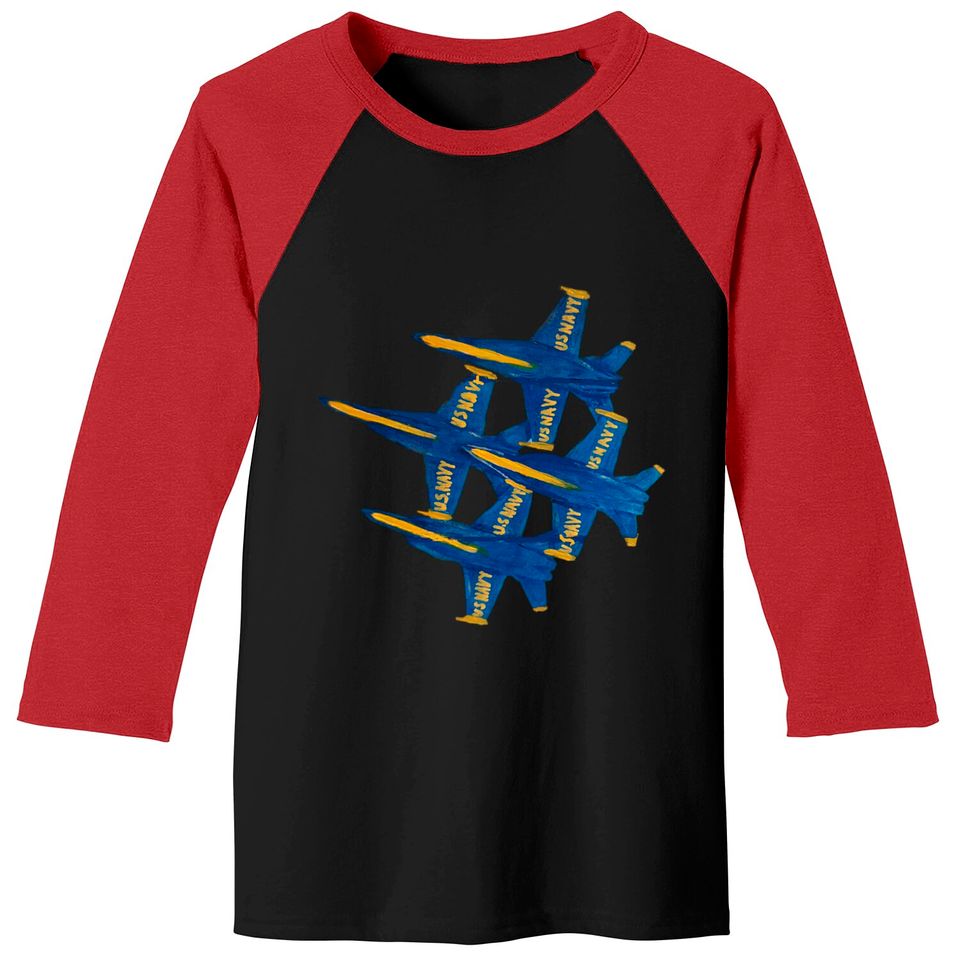 Navy Blue Angels - Navy - Baseball Tees