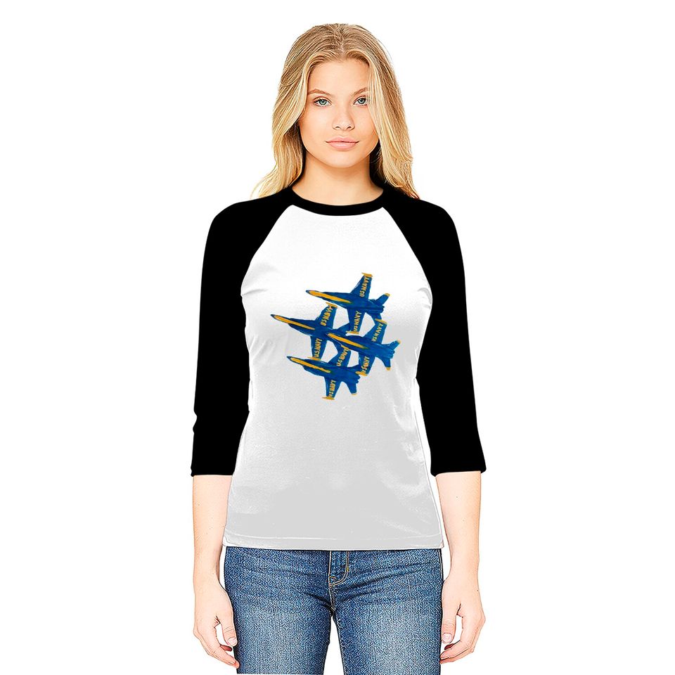Navy Blue Angels - Navy - Baseball Tees