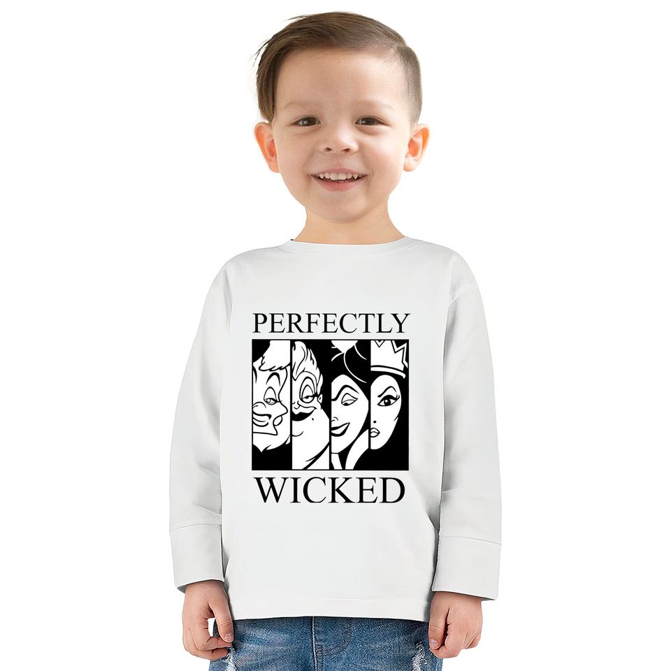 Perfectly Wicked - Villain Disney Shirt, Villain Disney Shirt, Villain Shirt, Wicked Disney Shirt, Disney Family  Kids Long Sleeve T-Shirts, Gift Idea