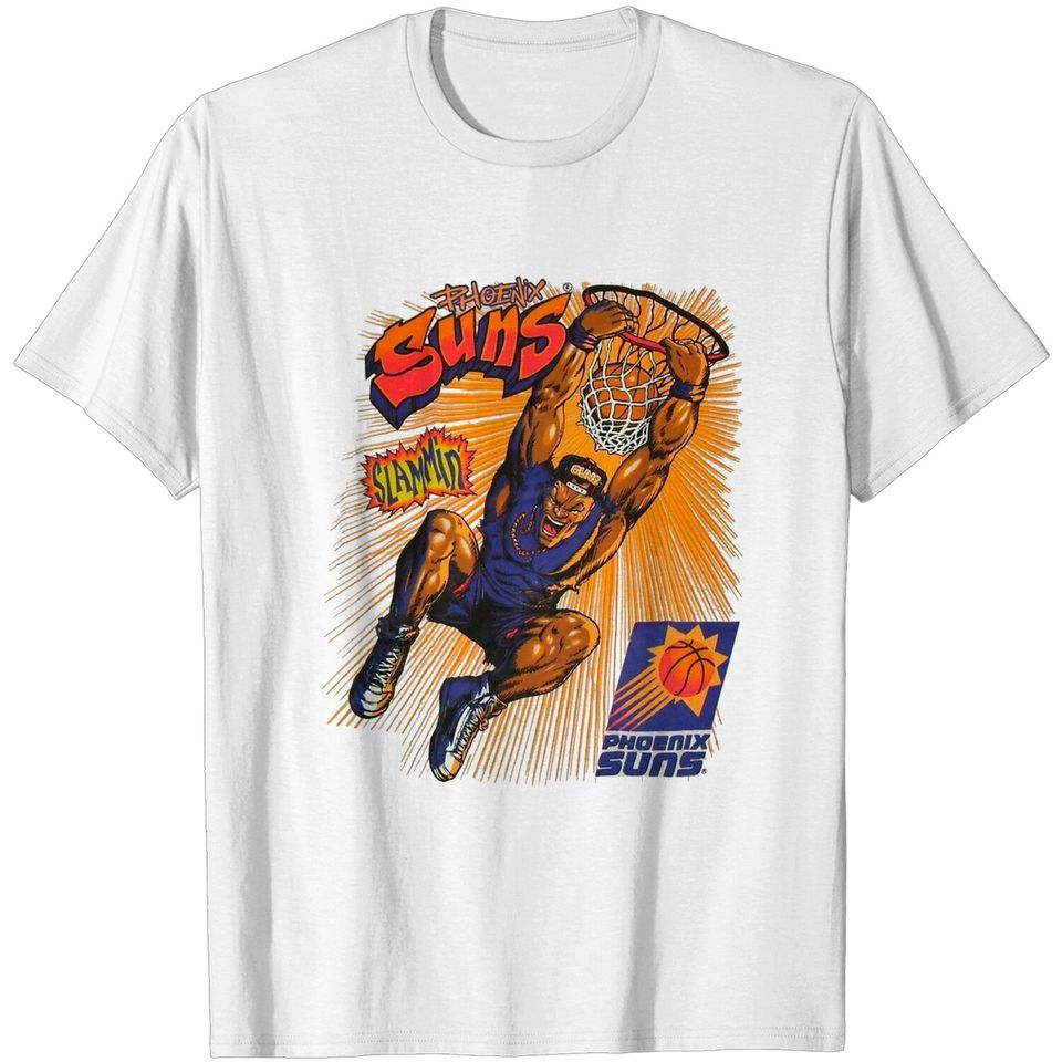 White Basketball Phoenix Suns Vintage 90s T-Shirt