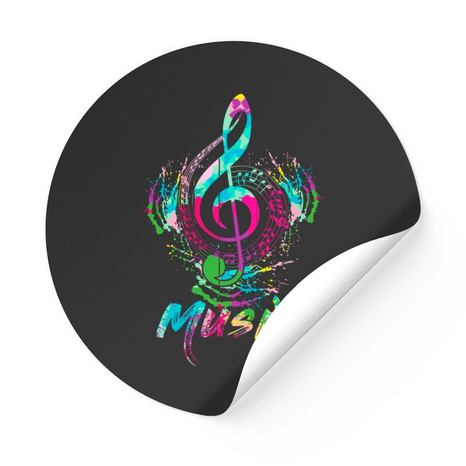 Funky Colorful Music Treble Clef Musical Note Gift