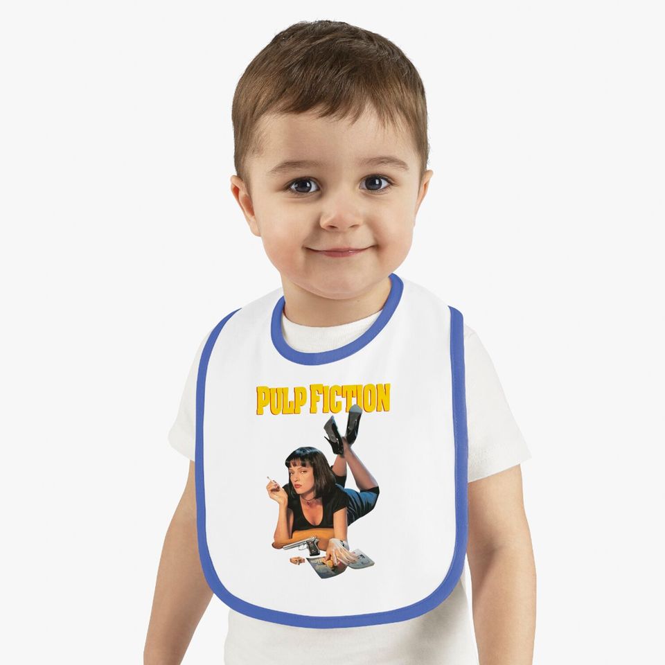 Pulp Fiction Bib, Pulp Fiction Bib, Uma Thurman Bibs
