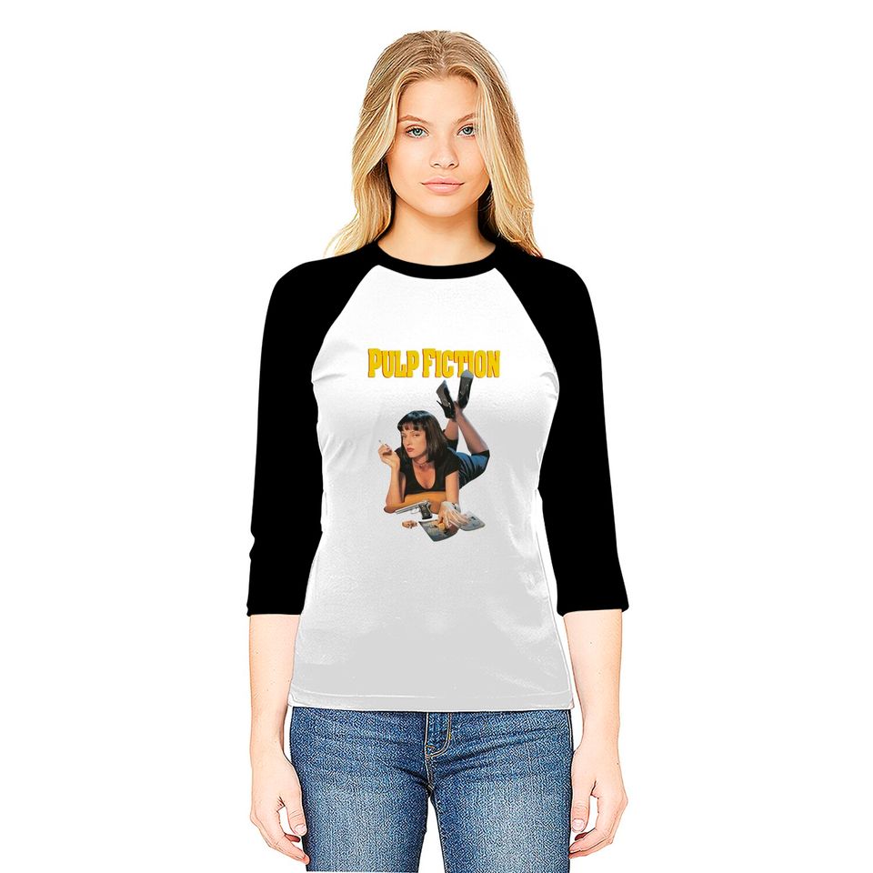 Pulp Fiction Shirt, Pulp Fiction Tee, Uma Thurman Baseball Tees
