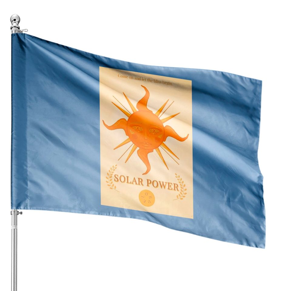 Lorde Solar Power Tour House Flags, Solar Power Tour 2022 House Flag