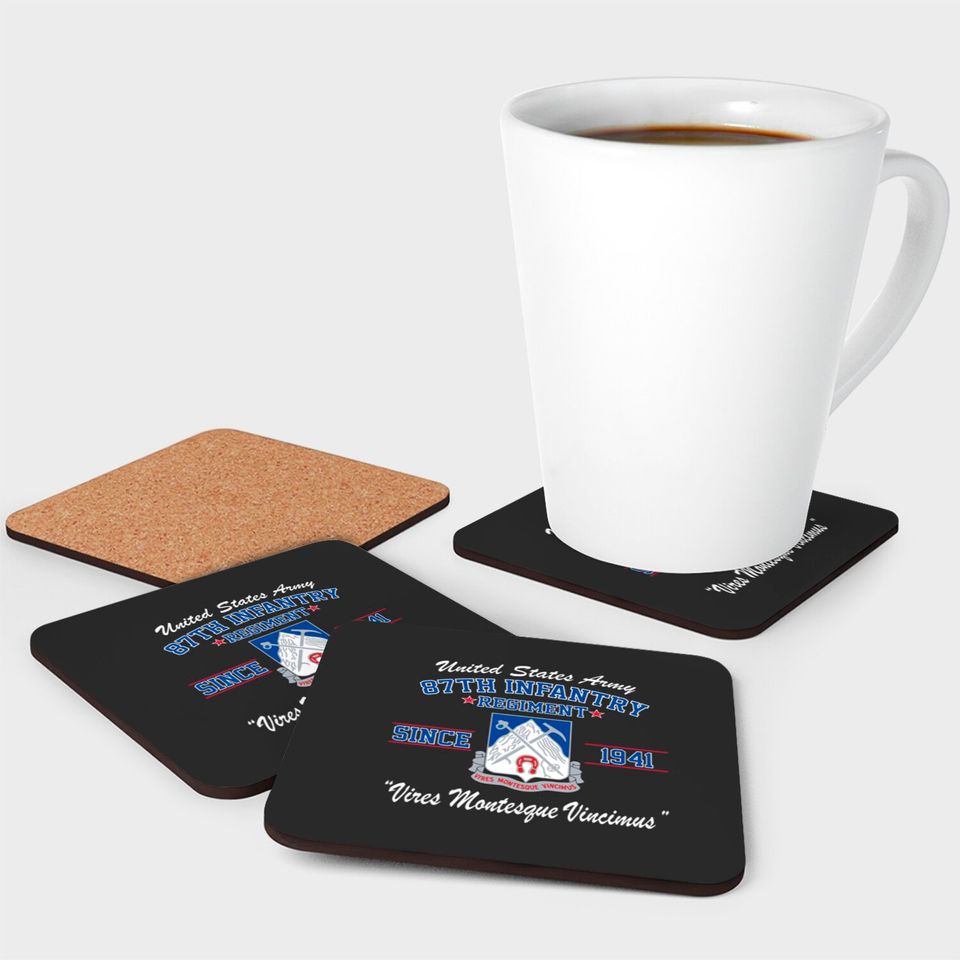 87Th Infantry Regiment Coasters