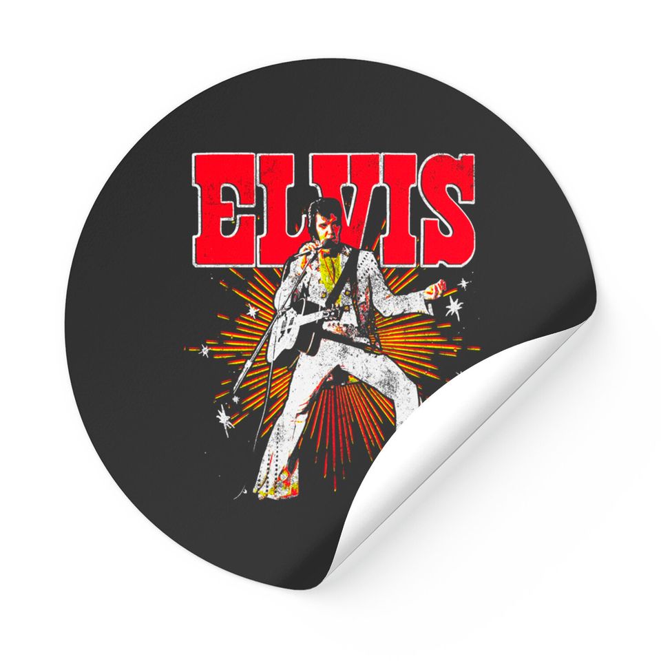 Elvis Presley  Retro Rock Music Unisex Gift Stickers