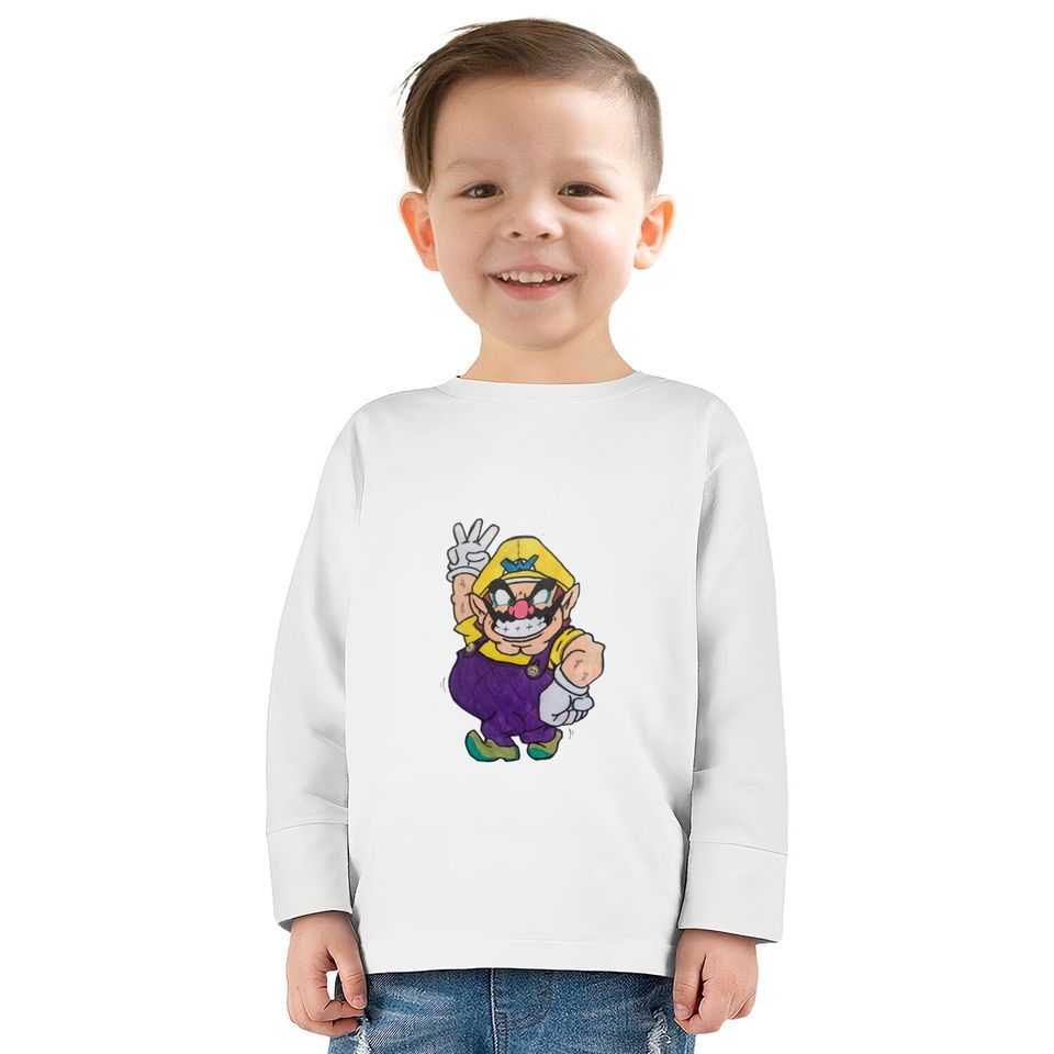 WARIO  Kids Long Sleeve T-Shirts