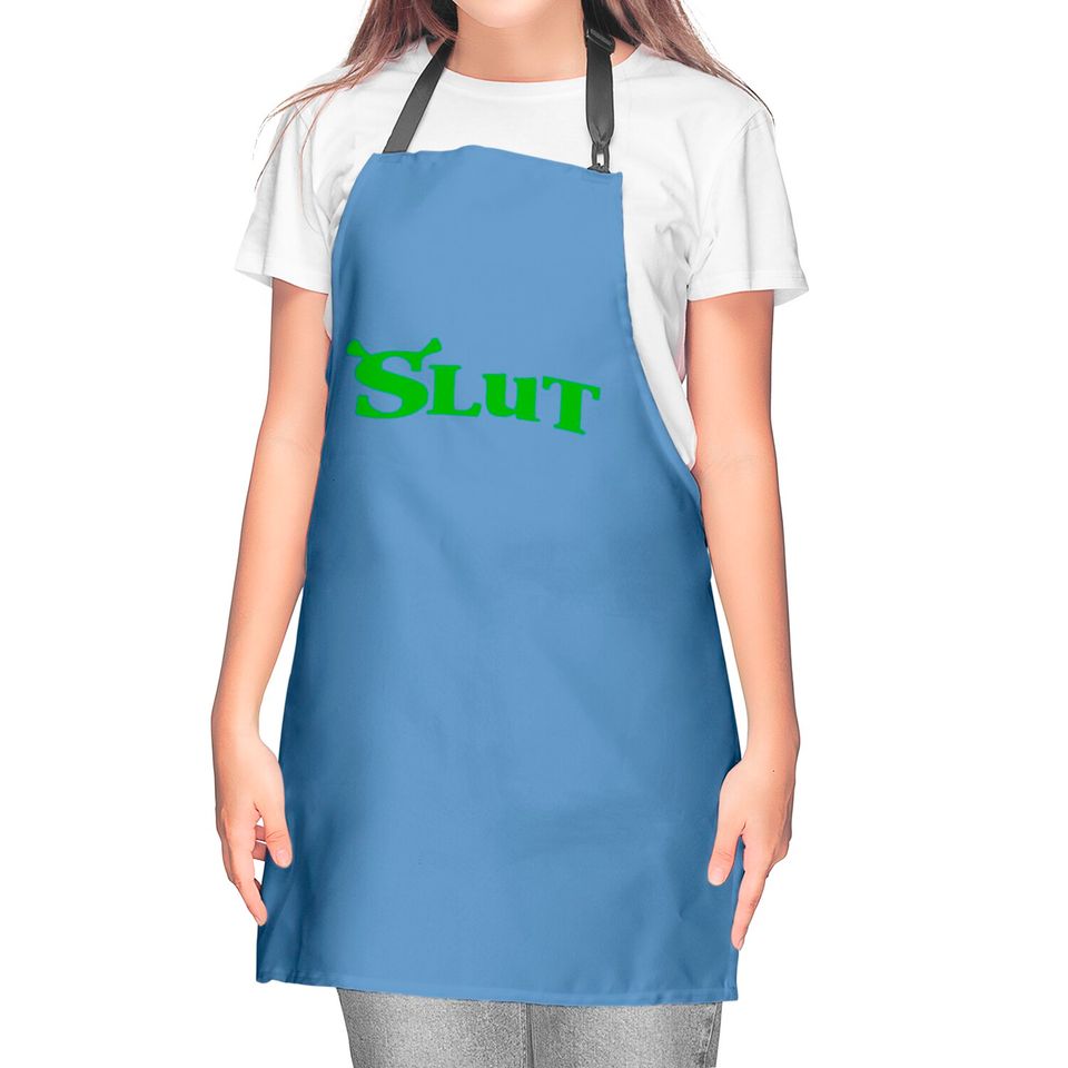 Shrek Slut Kitchen Aprons