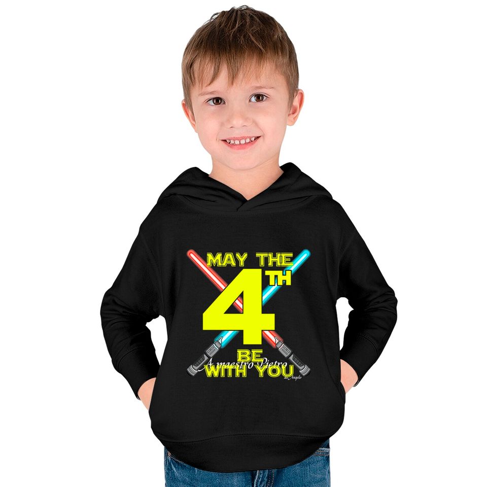 May The 4th Be With You Kids Pullover Hoodies
