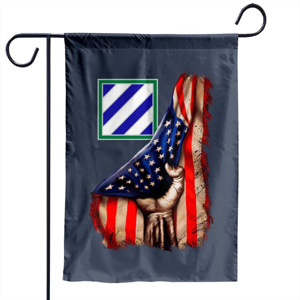 3rd Infantry Division American Flag Garden Flags