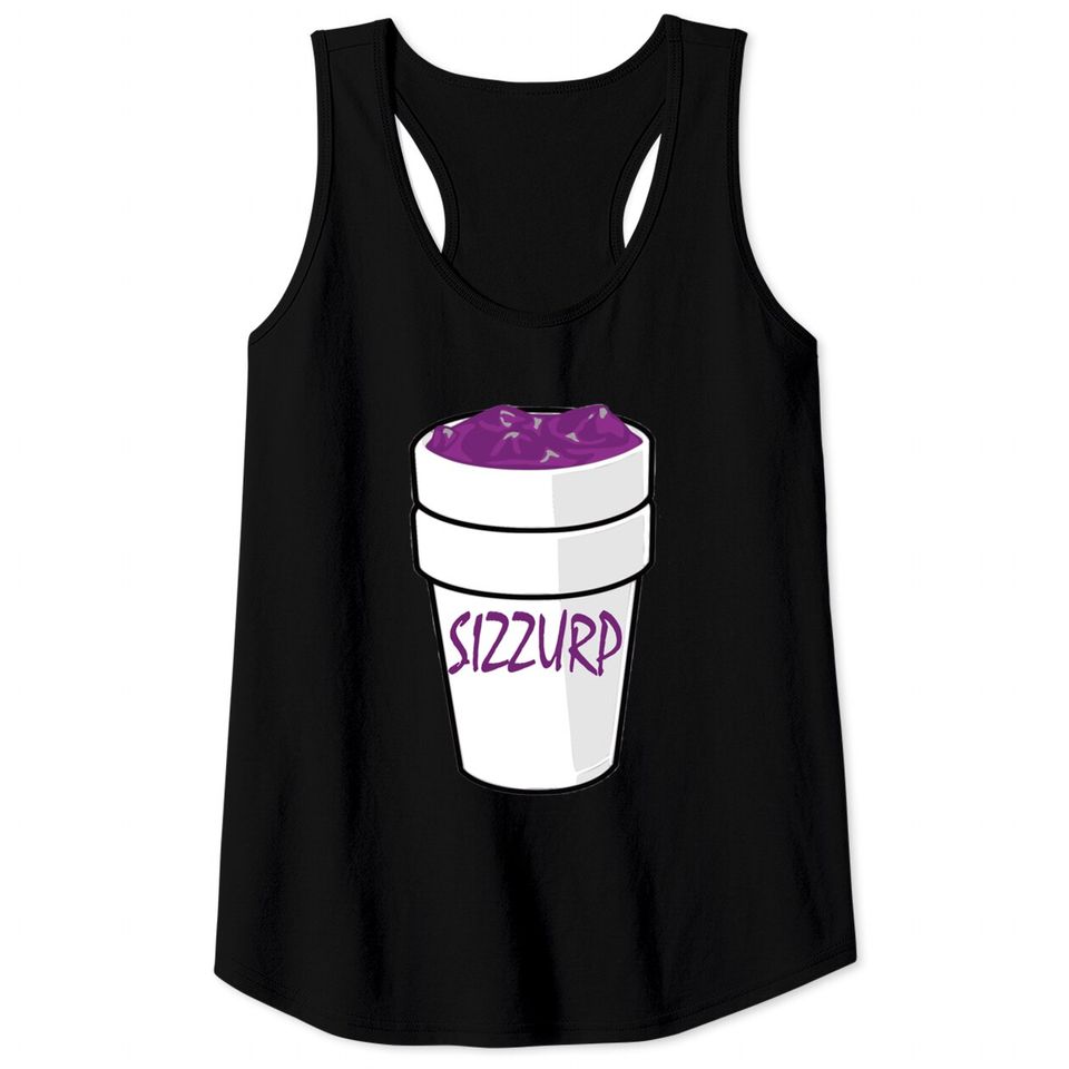 Sizzurp Codein Lean Dirty Cough Syrup Purple Drank Tank Tops