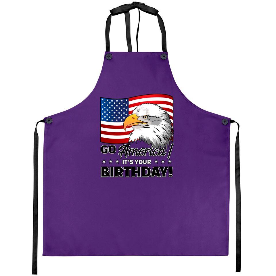 4th of July American Flag Eagle - 4th Of July - Aprons