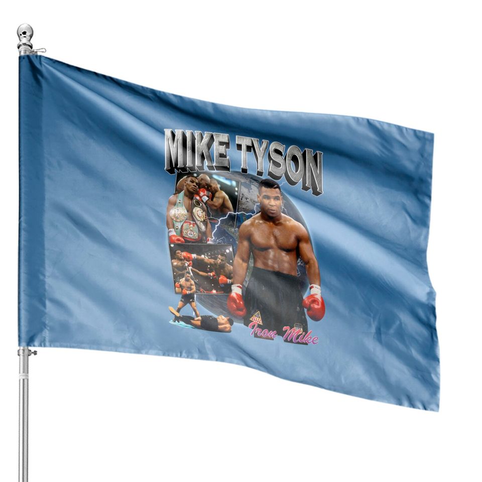 Mike Tyson Retro Inspired House Flags Bumbu01