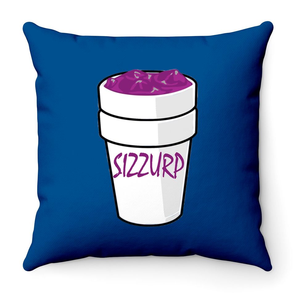 Sizzurp Codein Lean Dirty Cough Syrup Purple Drank Throw Pillows