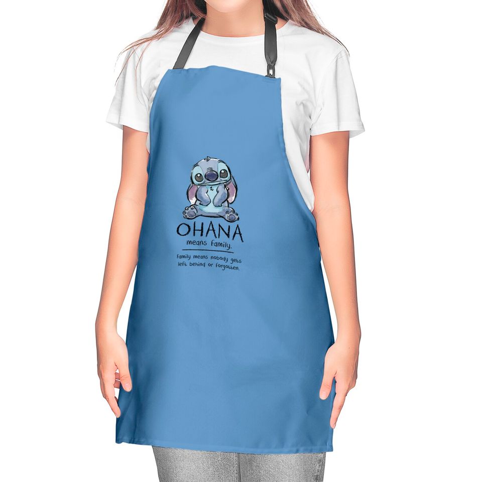 Ohana Means Family - Ohana Stich Stich Lilo Stitch Liloa - Kitchen Aprons