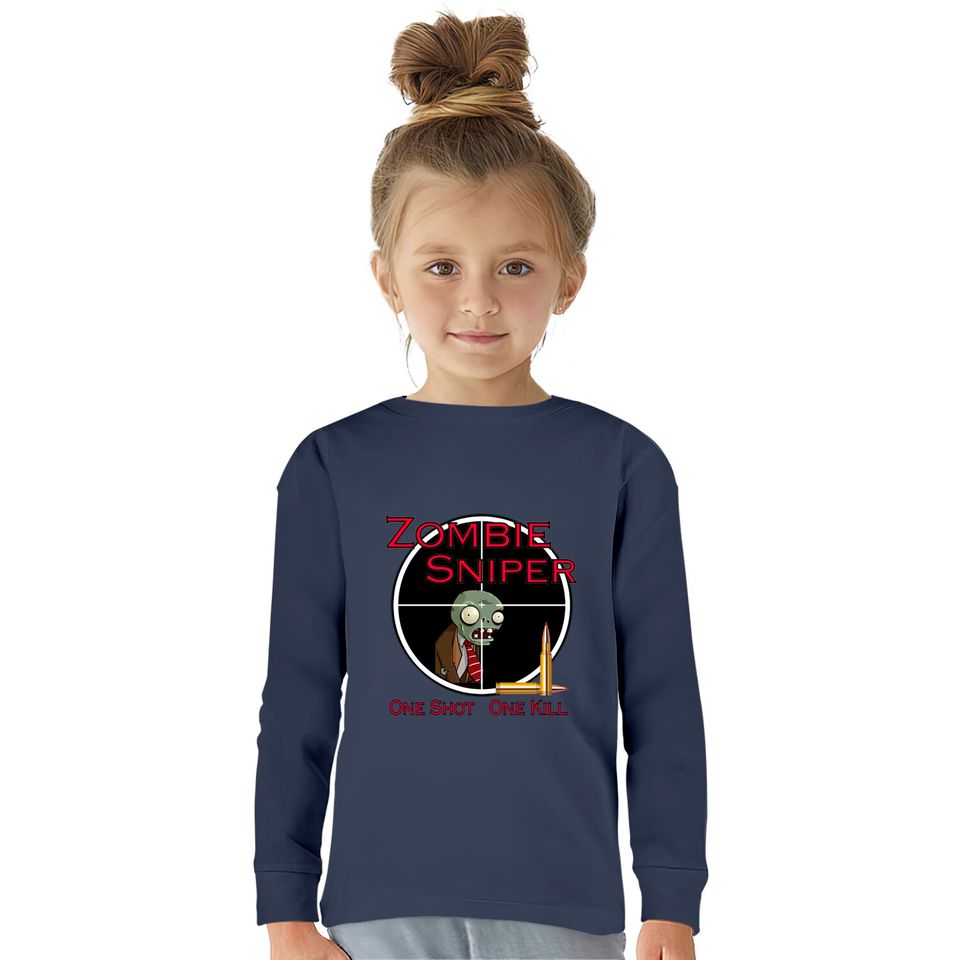 Zombie Sniper Squad - Zombie -  Kids Long Sleeve T-Shirts