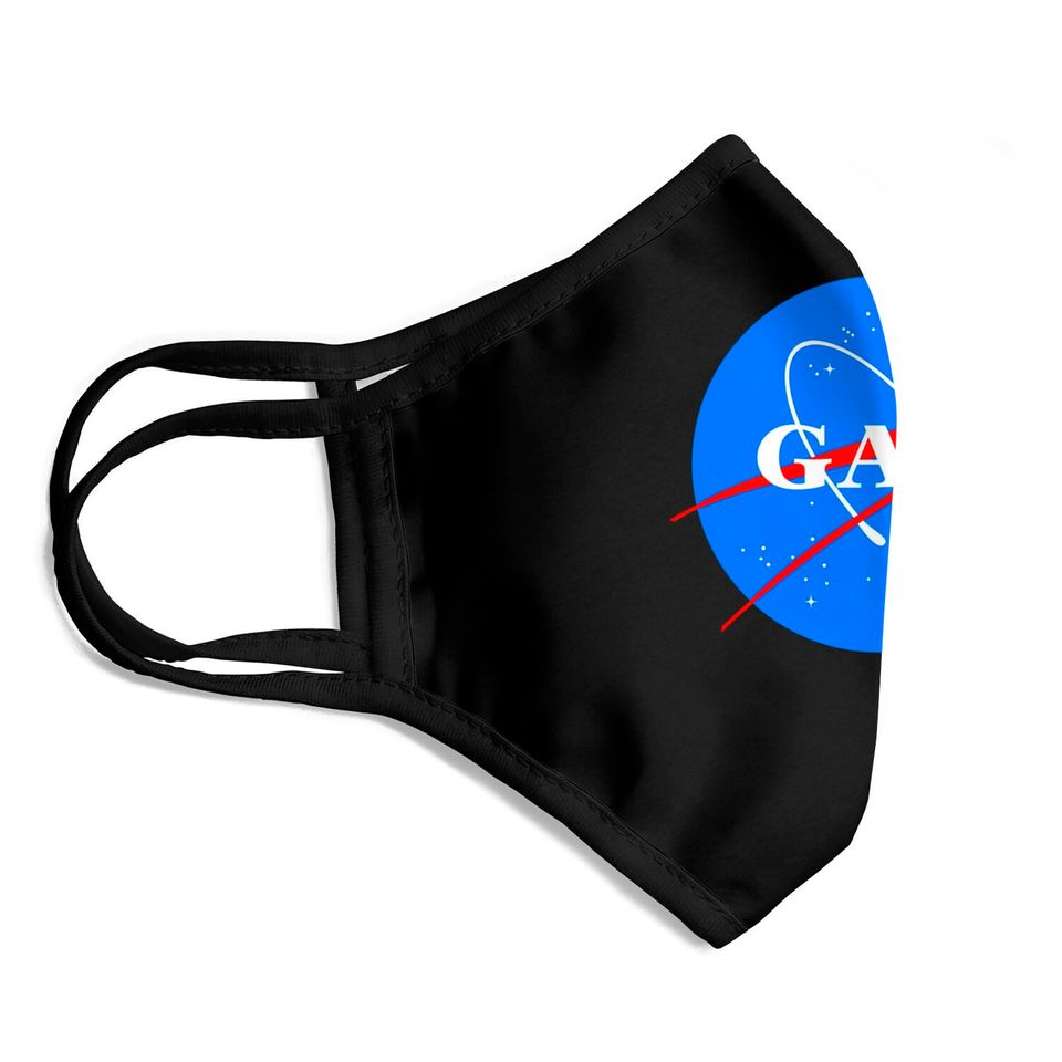 Gay NASA Logo Space Gay Geek Pride - Gay - Face Masks