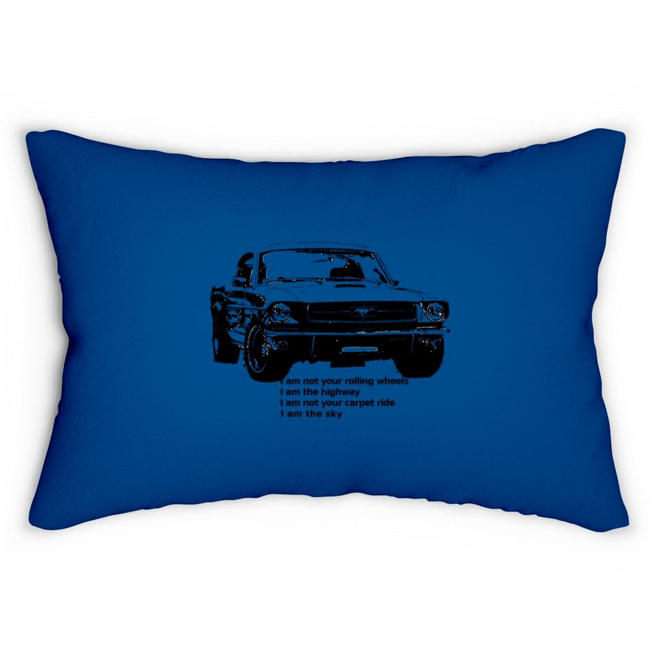i am the highway - Mustang - Lumbar Pillows