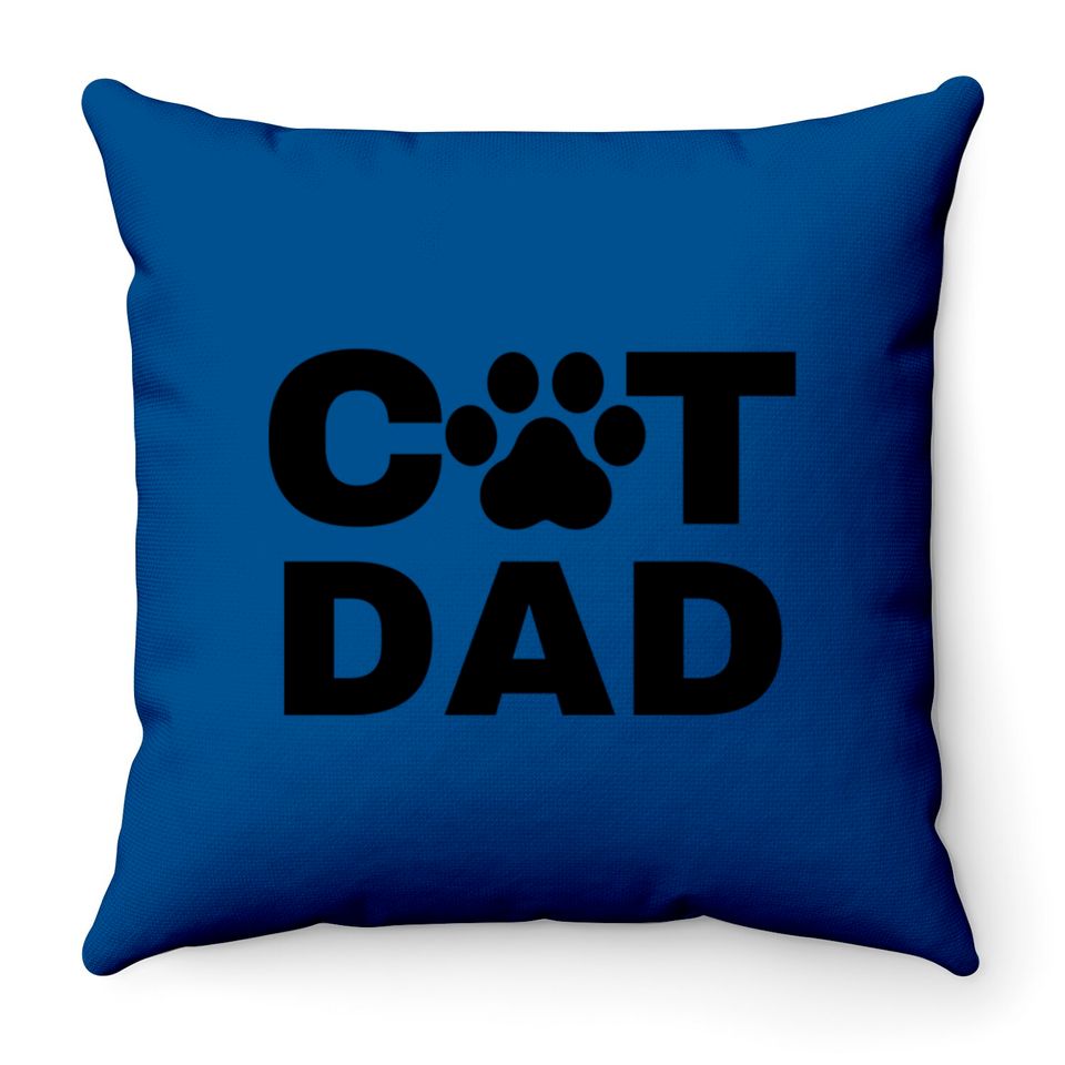 Best cat dad ever cat daddy pajamas | Cat dad - Cat Daddy - Throw Pillows