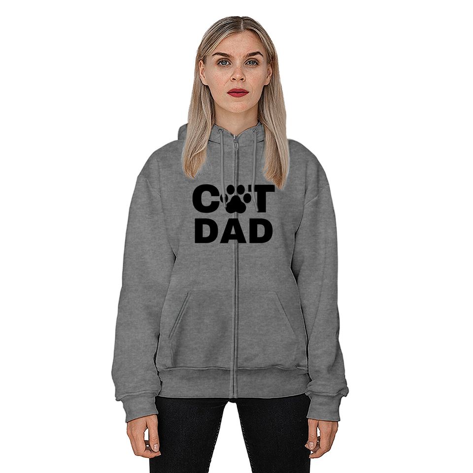 Best cat dad ever cat daddy pajamas | Cat dad - Cat Daddy - Zip Hoodies