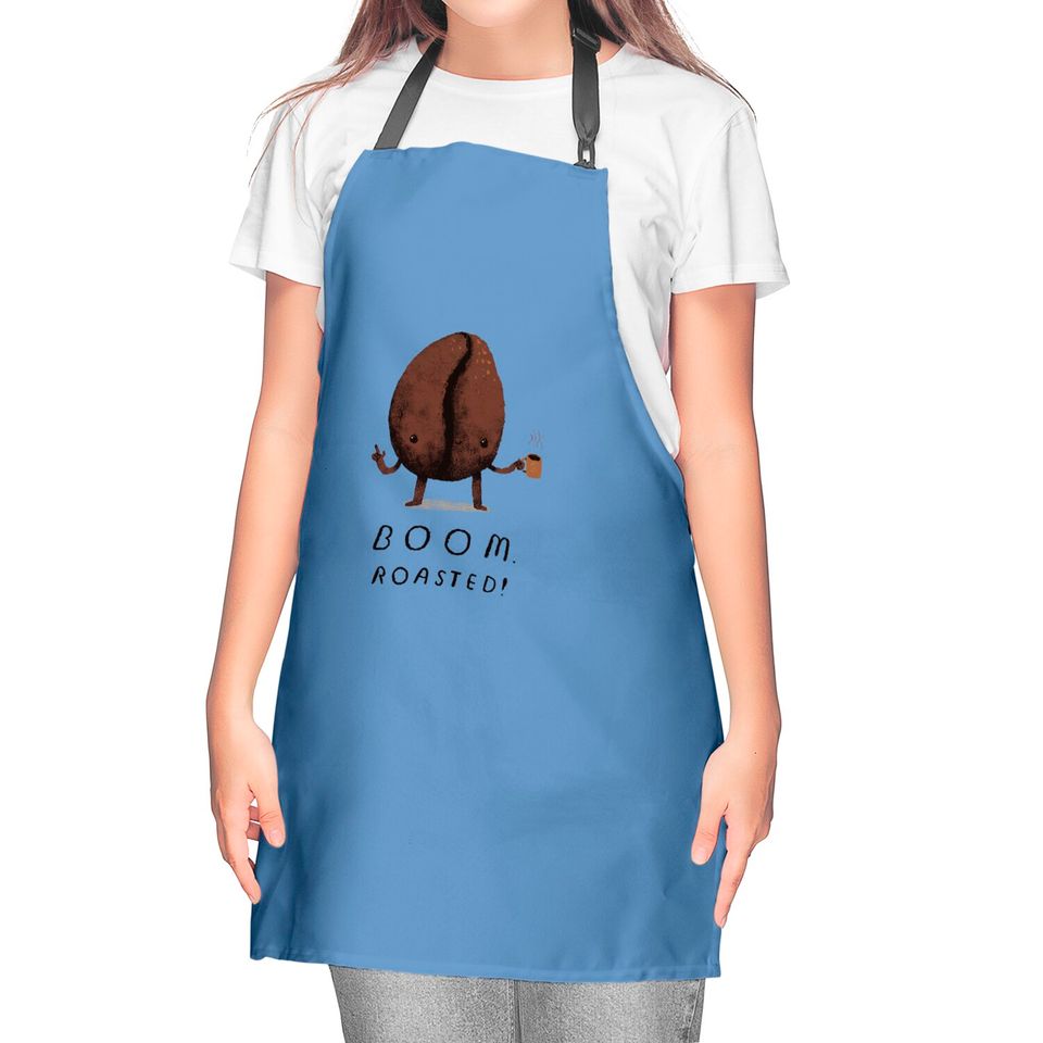 boom. roasted! - Coffee Bean - Kitchen Aprons