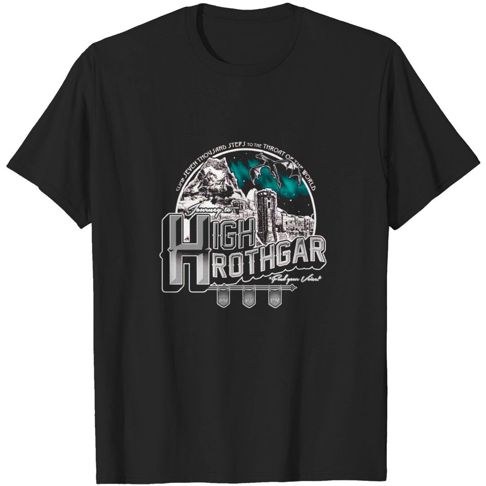 Journey to High Hrothgar - Skyrim - T-Shirt