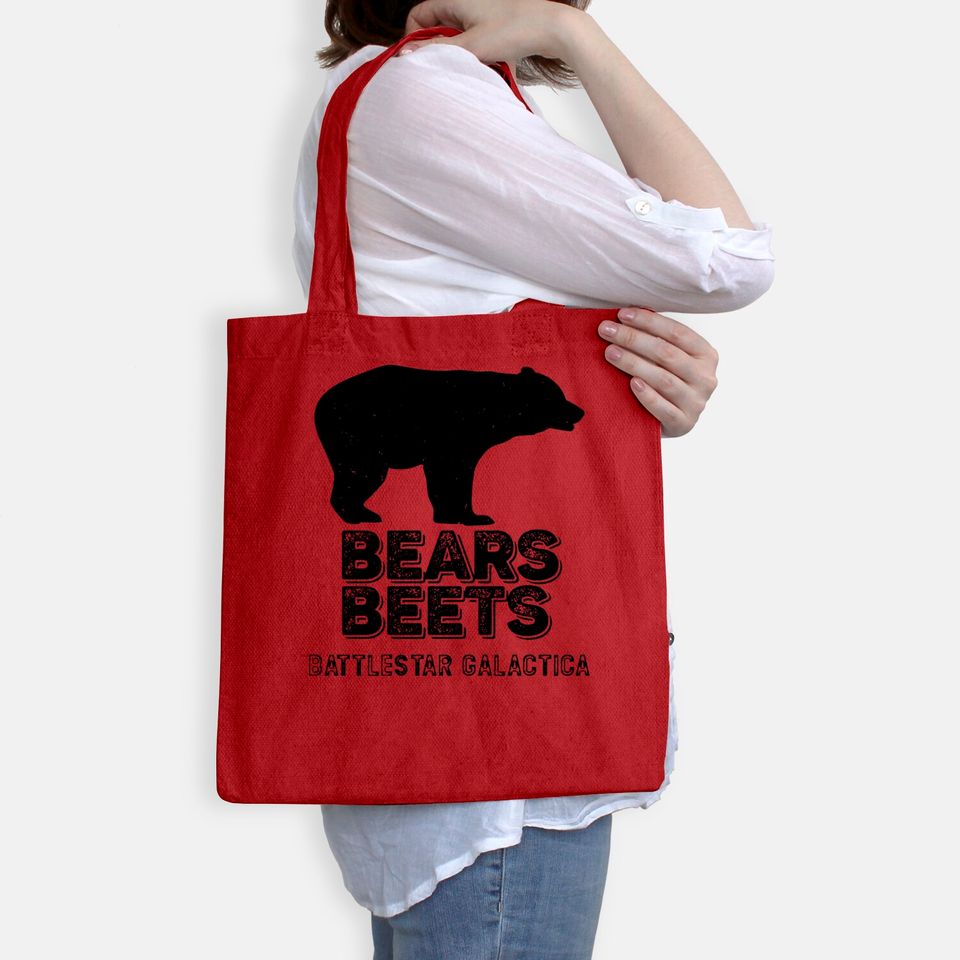 Bears Beets Battlestar Galactica Bags, Funny The Office Fans Gift - Schrute - Bags