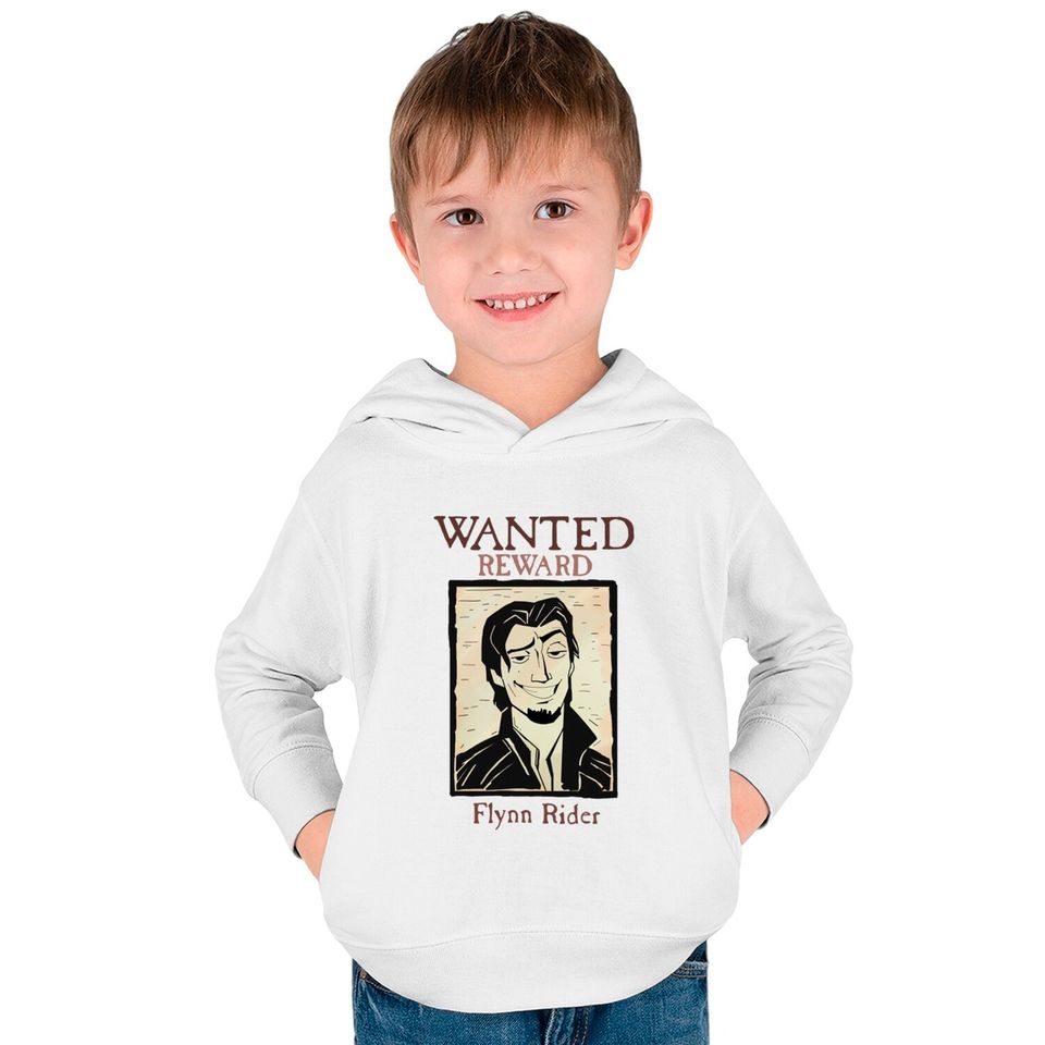 Wanted! - Flynn Rider - Kids Pullover Hoodies