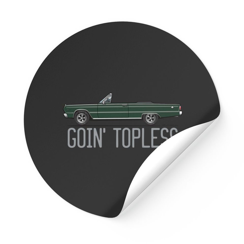Goin'Topless-Dark Green - Satellite Convertible - Stickers
