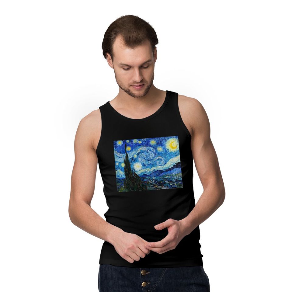 The Starry Night by Vincent Van Gogh - Starry Night - Tank Tops