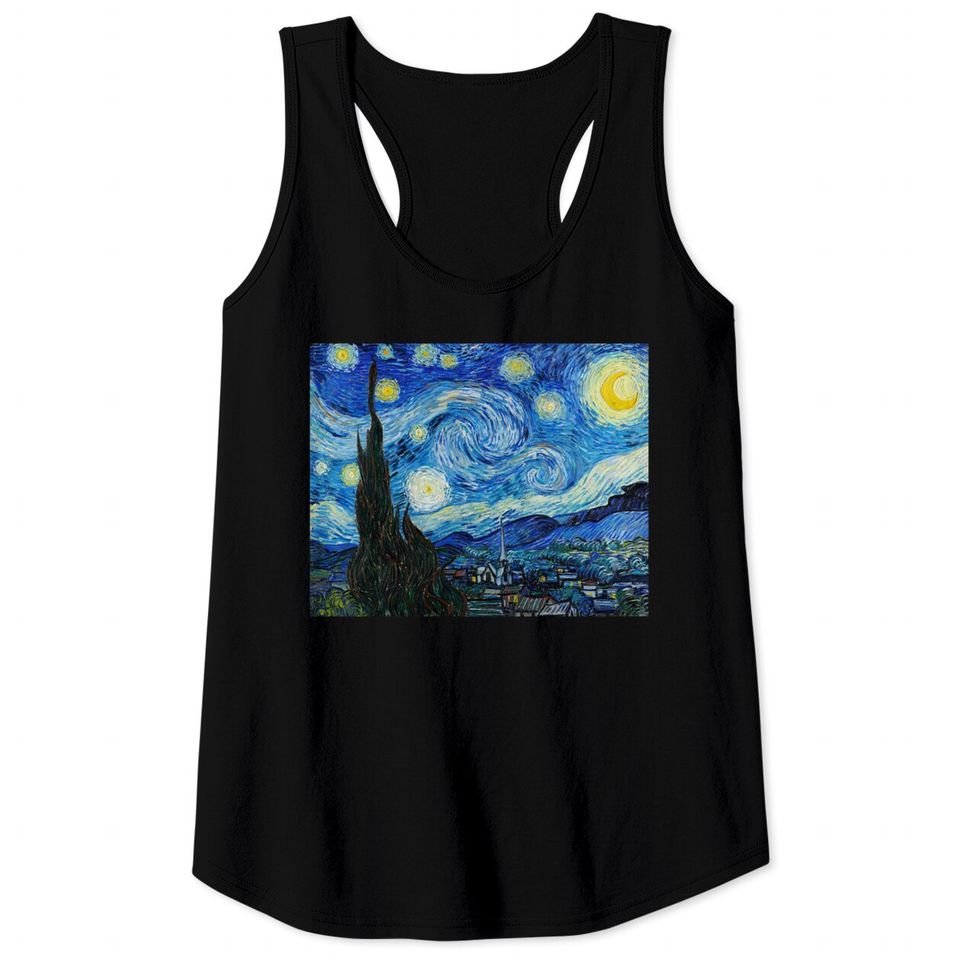 The Starry Night by Vincent Van Gogh - Starry Night - Tank Tops
