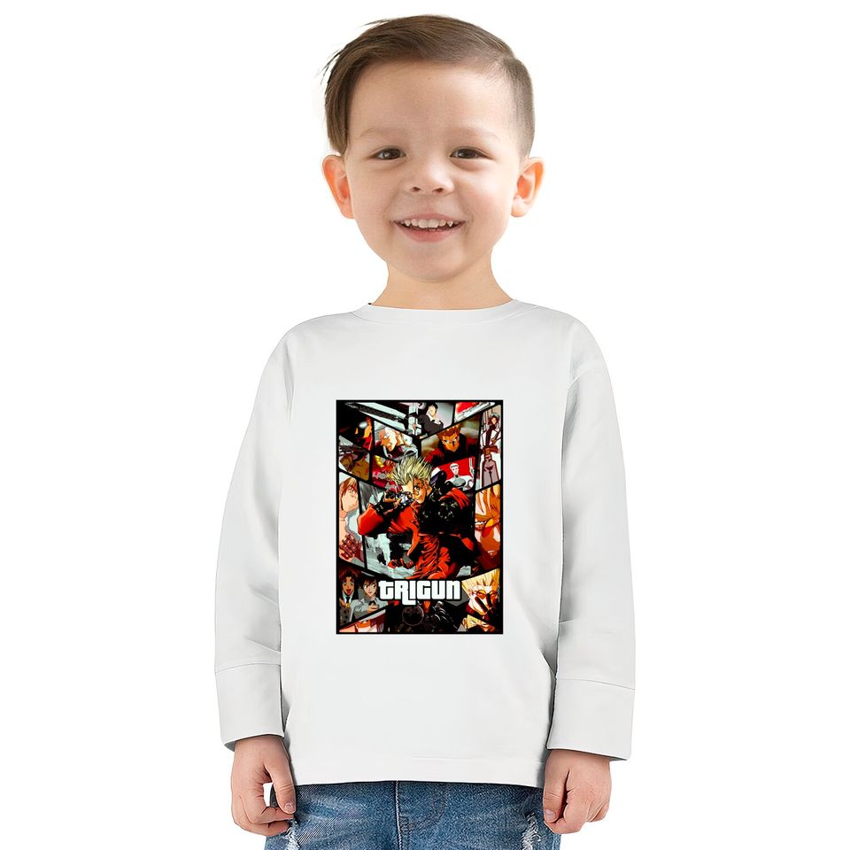 Trigun vash the stampede - Trigun -  Kids Long Sleeve T-Shirts