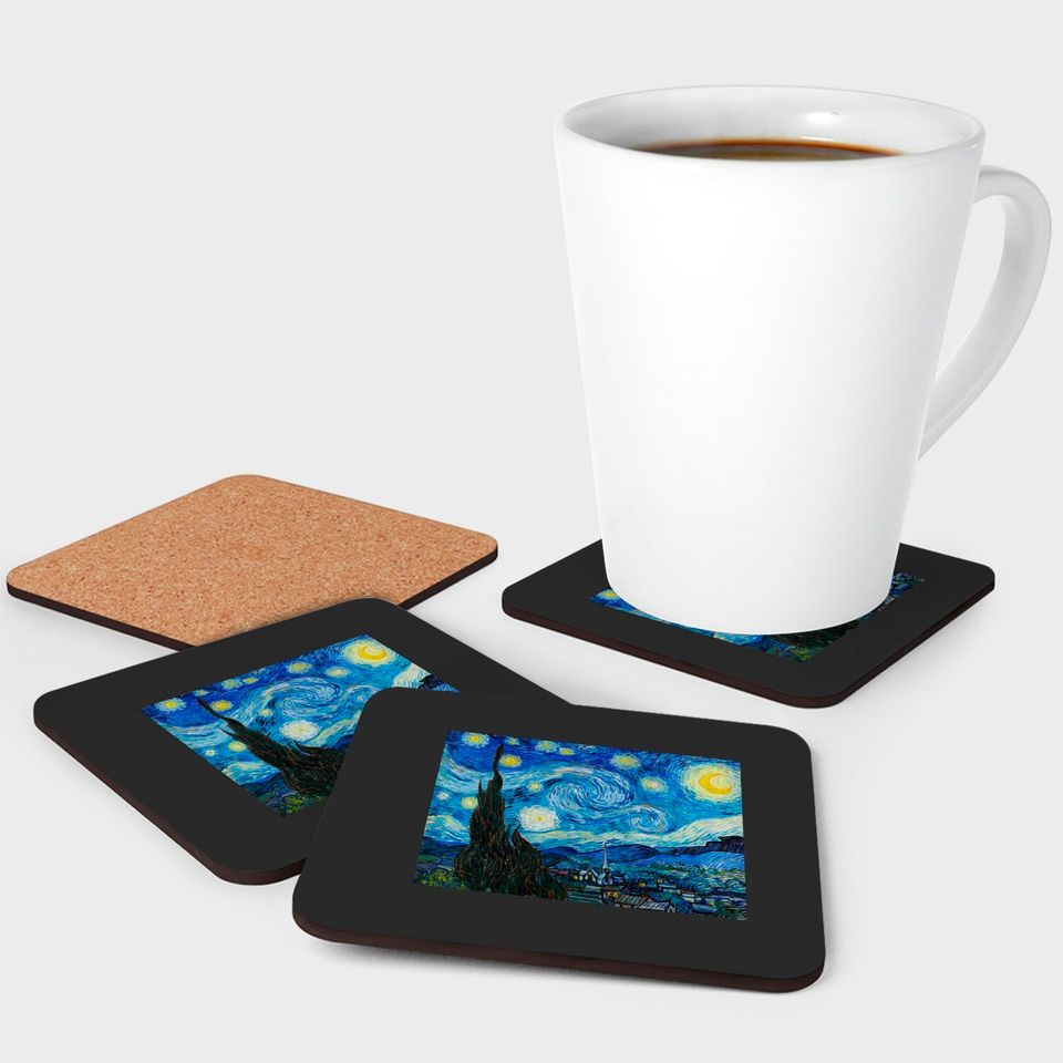 The Starry Night by Vincent Van Gogh - Starry Night - Coasters