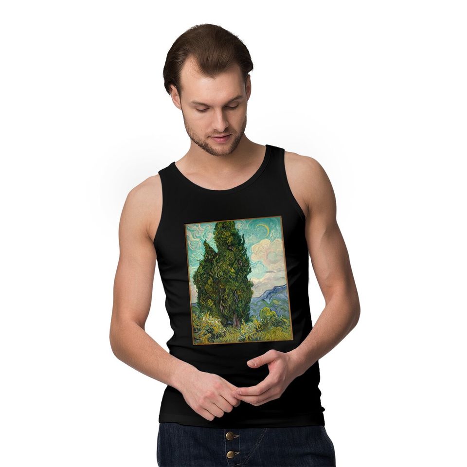 Cypresses - Van Gogh - Tank Tops