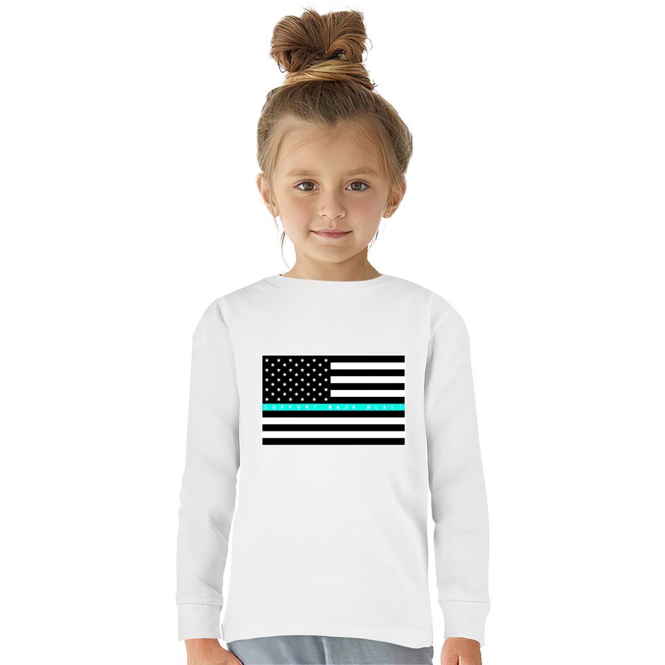 I Support Taco Bell Workers - Baja Blast -  Kids Long Sleeve T-Shirts