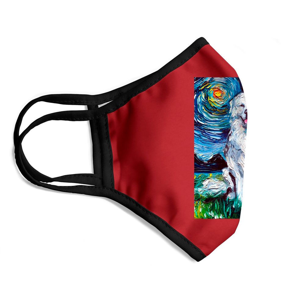 Great Pyrenees Night - Great Pyrenees - Face Masks